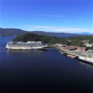Norwegian Encore at Ward Cove Dock